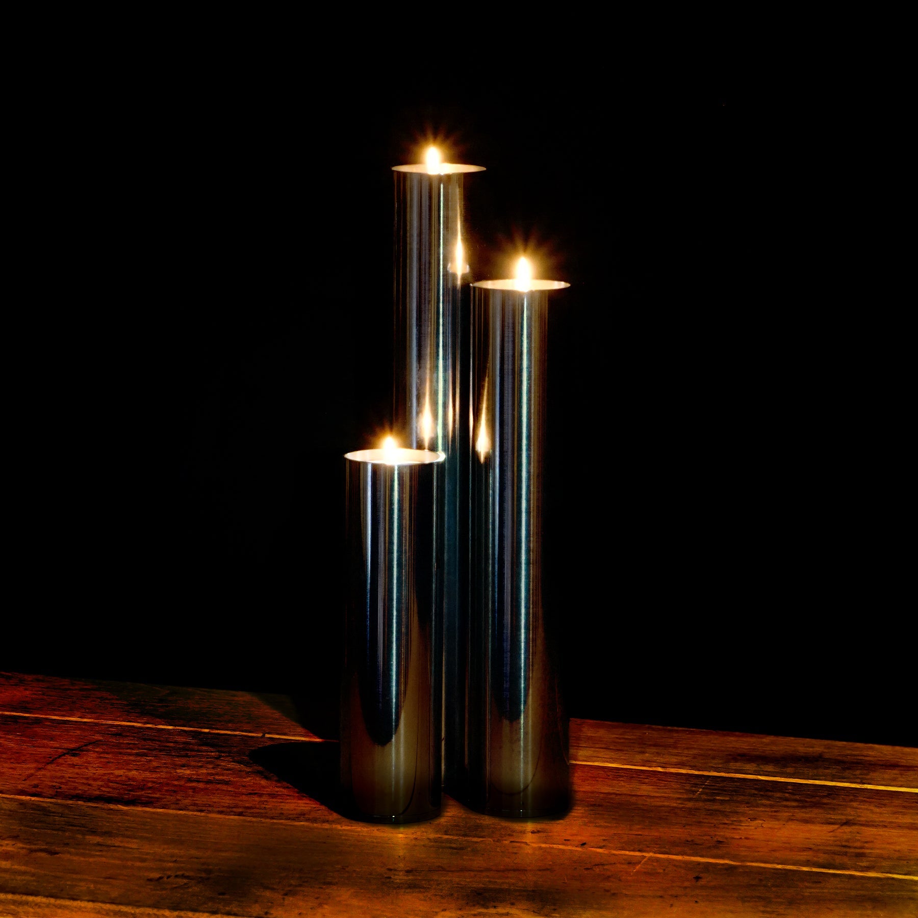 Kerzenständer aus Edelstahl - Stahlerleben - Interior Design