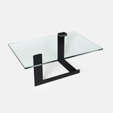 Couchtisch mit Glasplatte