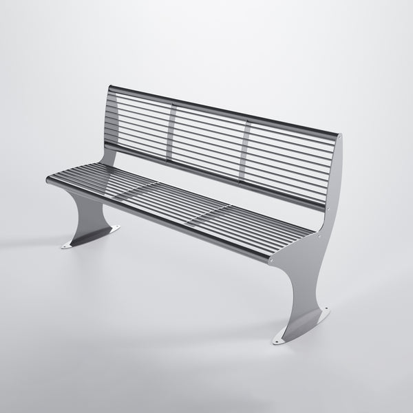 Edelstahl Parkbank / Gartenbank
