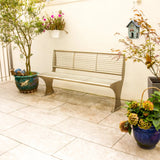 Edelstahl Parkbank / Gartenbank - Stahlerleben - Interior Design