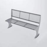 Edelstahl Parkbank / Gartenbank - Stahlerleben - Interior Design