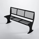 Edelstahl Parkbank / Gartenbank - Stahlerleben - Interior Design